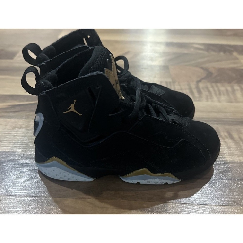 Nike Air Jordan TRUE FLIGHT  Sneakers Black / White Gold Toddler Size 11C Shoes